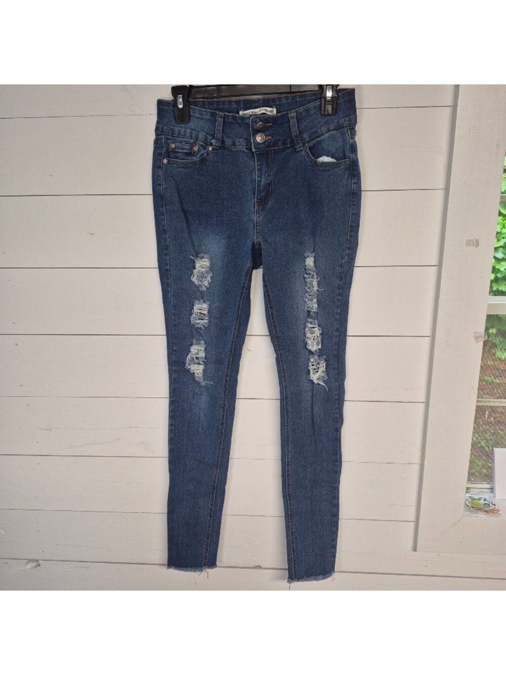 Best Quality Brand Distressed Skinny Fit Mid-Rise Blue Denim Jeans Size 9/M